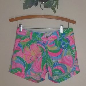 Lilly Pulitzer Tropical Floral Calahan Shorts 00